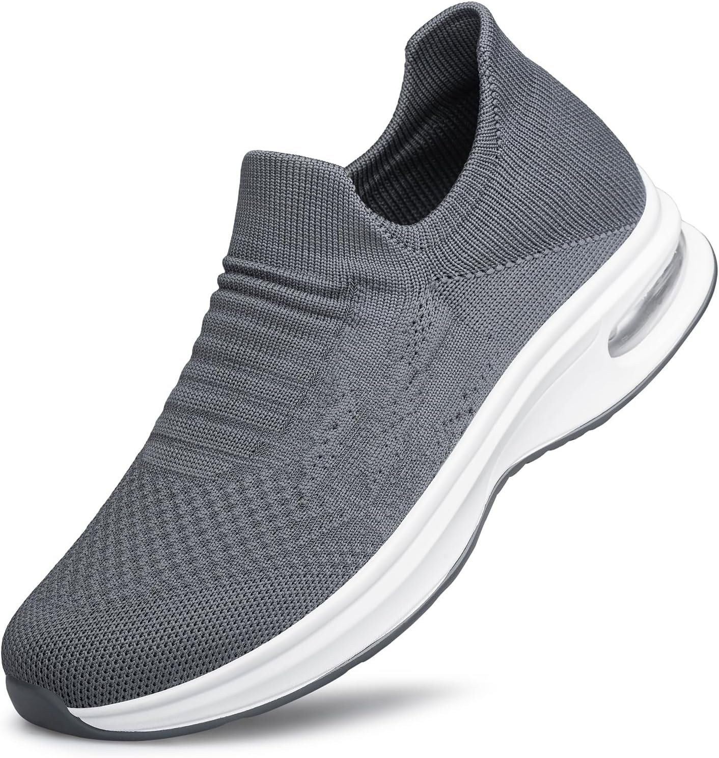 Mens Walking Shoes Slip on Lightweight Running Shoes Workout Athletic Tennis Shoes Gym Sneakers