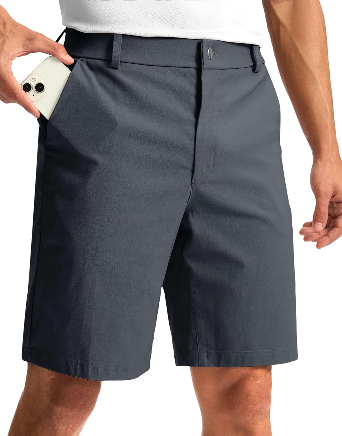 G Gradual Men’s Golf Dress Shorts 5″/ 7″/ 9″ Stretch Casual Work Flat Front Shorts for Men with 3 Pockets Quick Dry