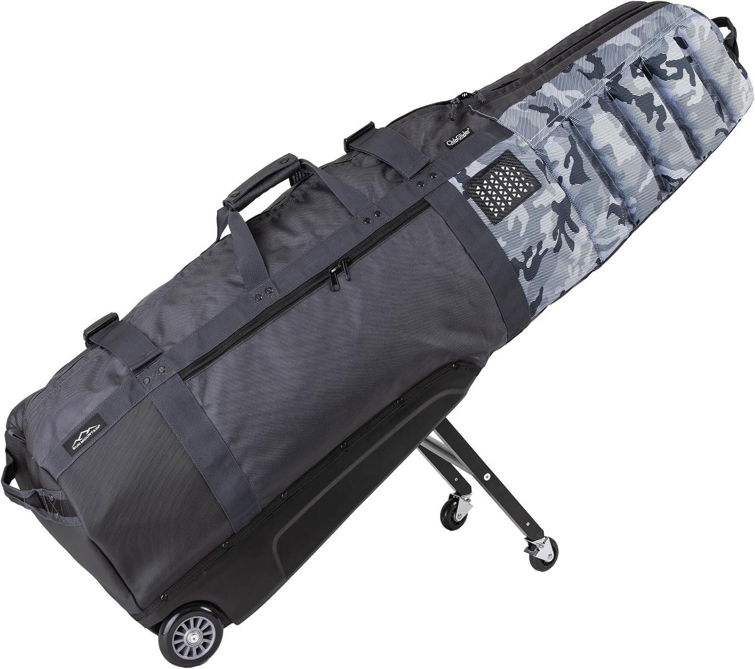 Sun Mountain ClubGlider Meridian Golf Travel Bag, 4-Wheel Rolling Retractable-Leg System