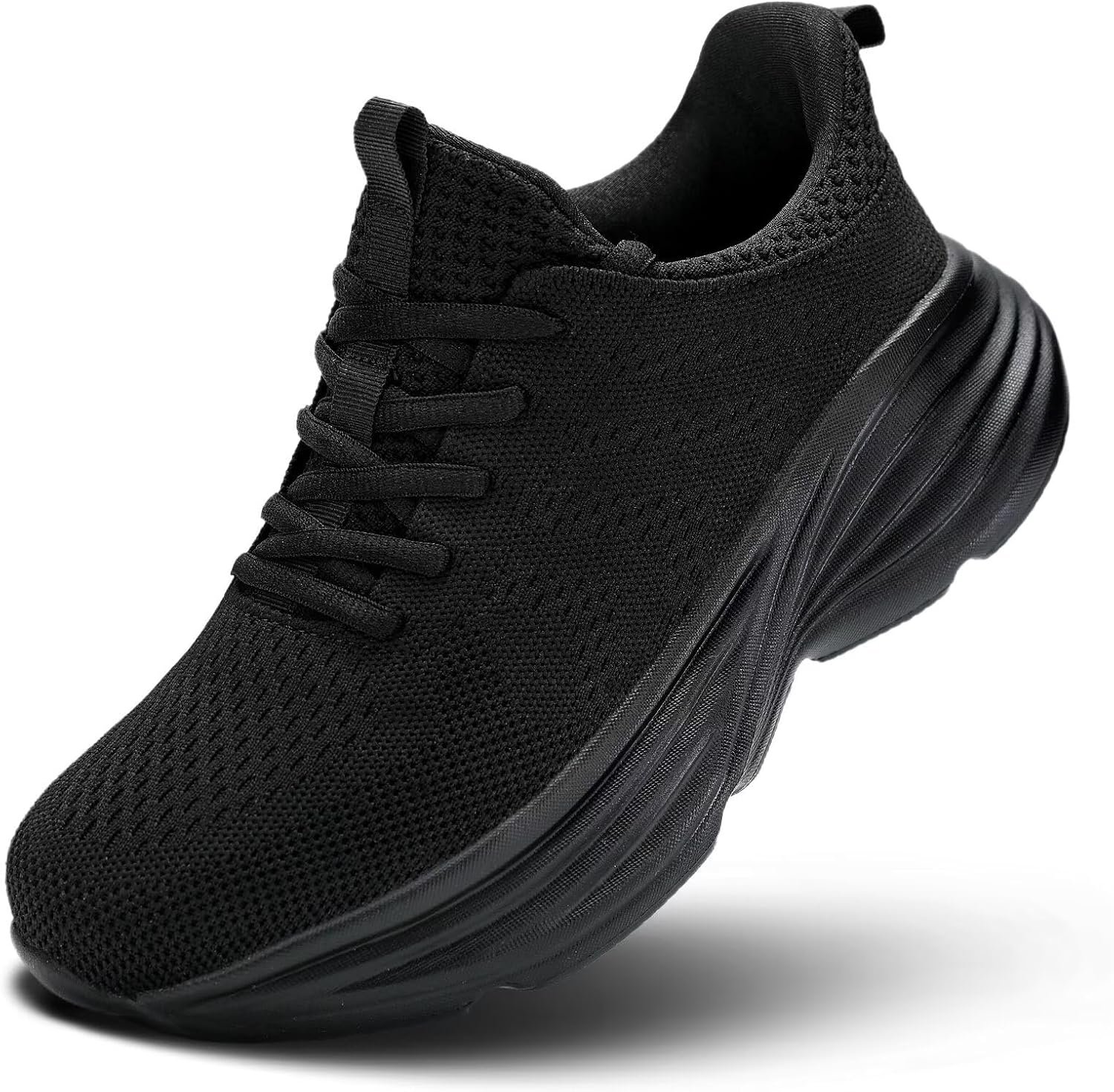 WJA Men’s Non Slip Walking Shoes Lightweight Breathable Casual Running Shoes Fashion Sneakers Mesh Workout Sports Shoes