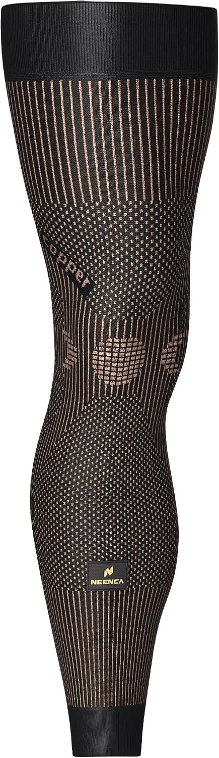 NEENCA Copper Compression Leg Sleeve, Ultra-thin with Copper Ions Infused | Full Leg Sleeve for Knee Pain Relief, Muscle Recovery, Swelling, Inflammation, Promotes Circulation, Sports, Workout…