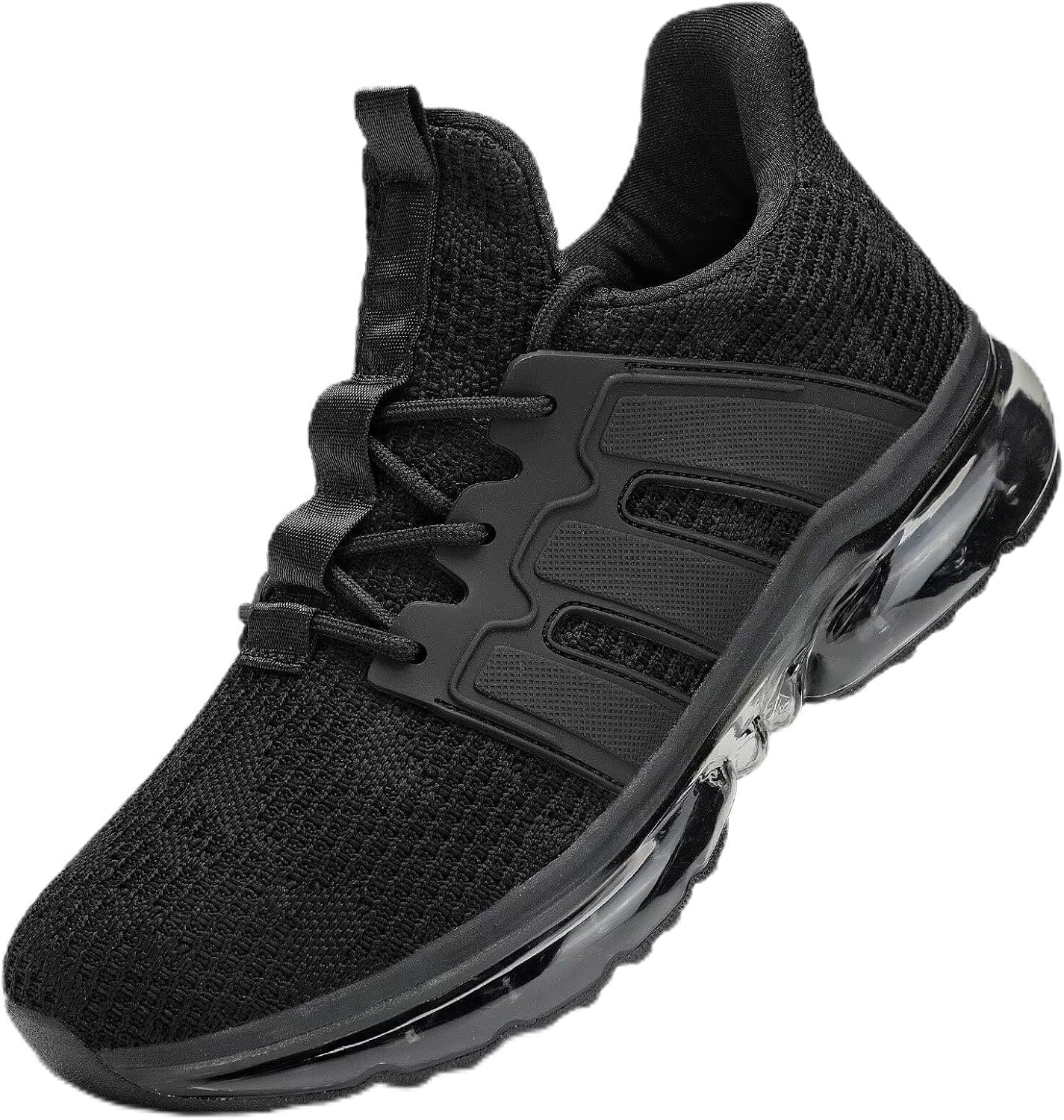 Wrezatro Men’s Air Cushion Walking Shoes, Breathable Mesh Non Slip Comfort Sneakers for Work Casual Running Gym