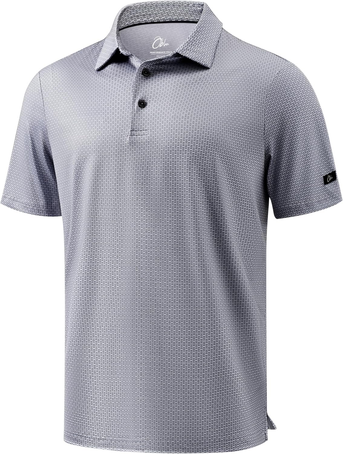 Obla Men’s Golf Shirt Short Sleeve Dry Fit Collared Polo Shirts