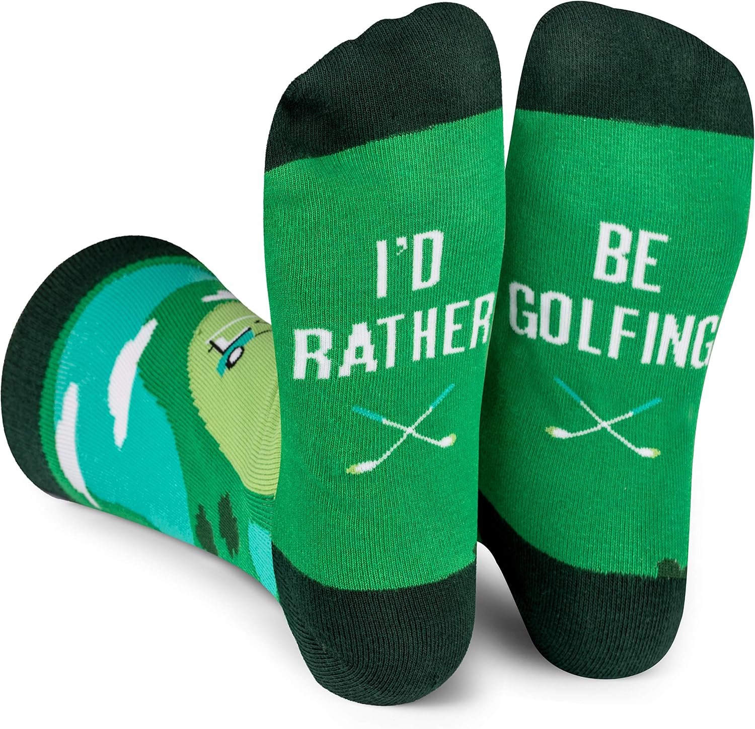 Lavley Funny Golf Socks Fun Gift for Golfers Men & Women Stocking Stuffer | Premium Cotton Blend, Super Soft, Durable, Golf Gift for Men & Women, Funny Novelty Socks, Stocking Stuffer