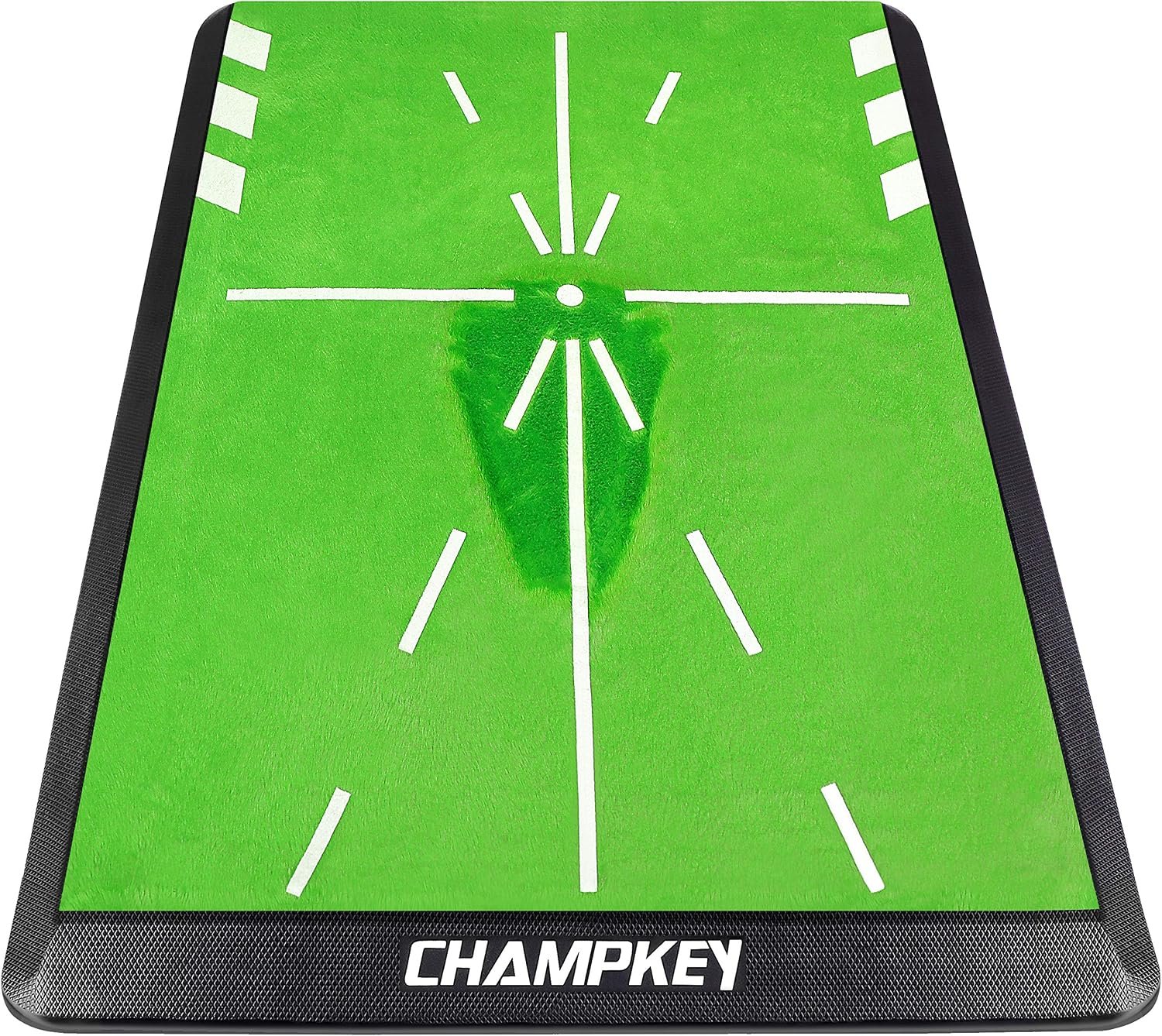 CHAMPKEY Heavy-Duty Golf Hitting Mat – Swing Path Feedback Golf Practice Mat – Ideal for Indoor and Outdoor Training