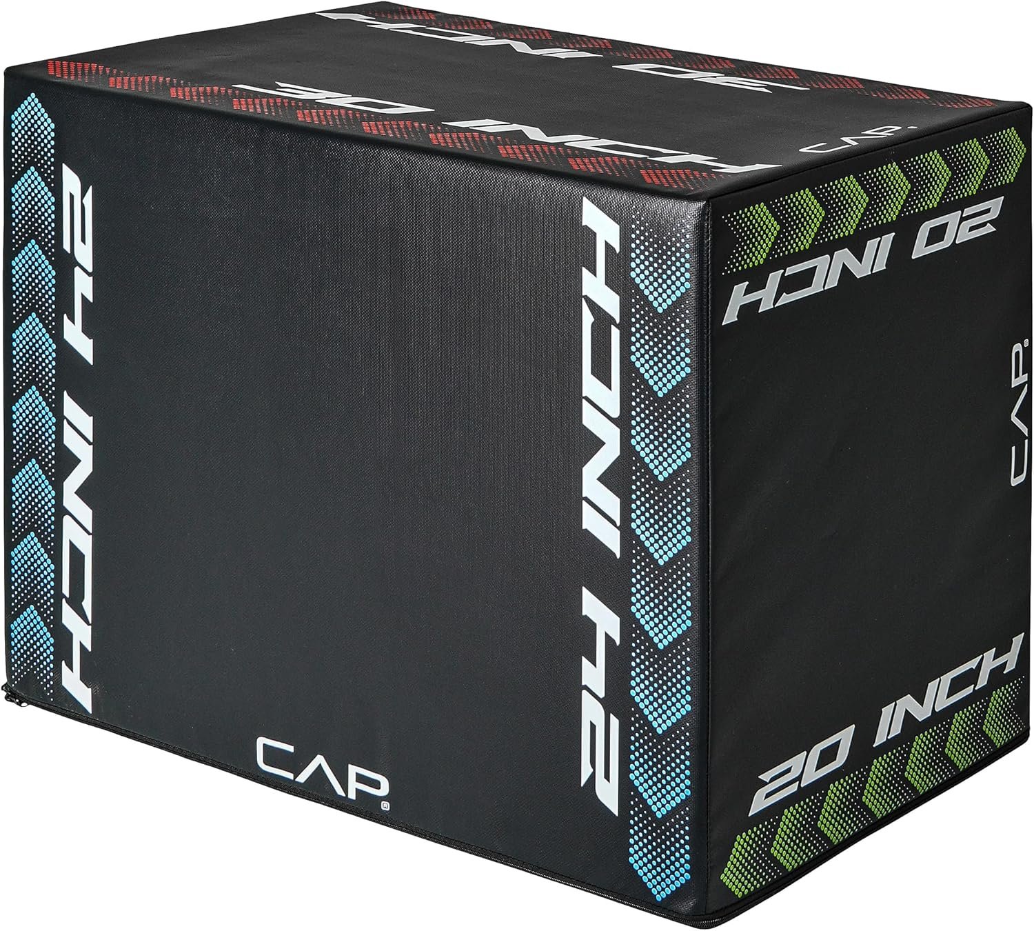 CAP Barbell 3-in-1 Foam Plyometric Jump Box – Adjustable Heights for Home Gym, HIIT, Step-Ups, Agility Drills & Strength Training