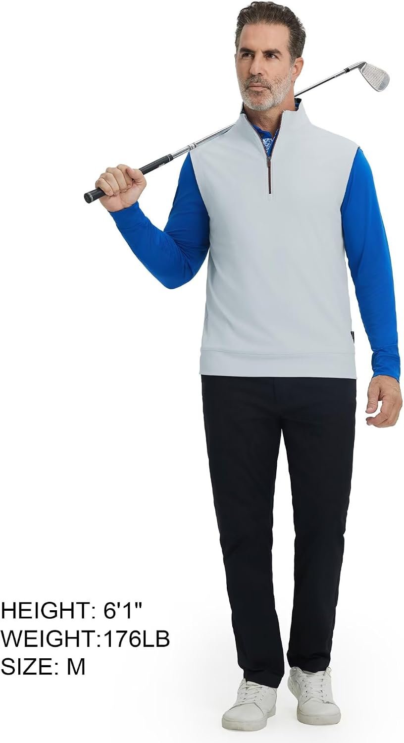 M MAELREG Golf Vests For Men Lightweight Performance Mens Golf Vest