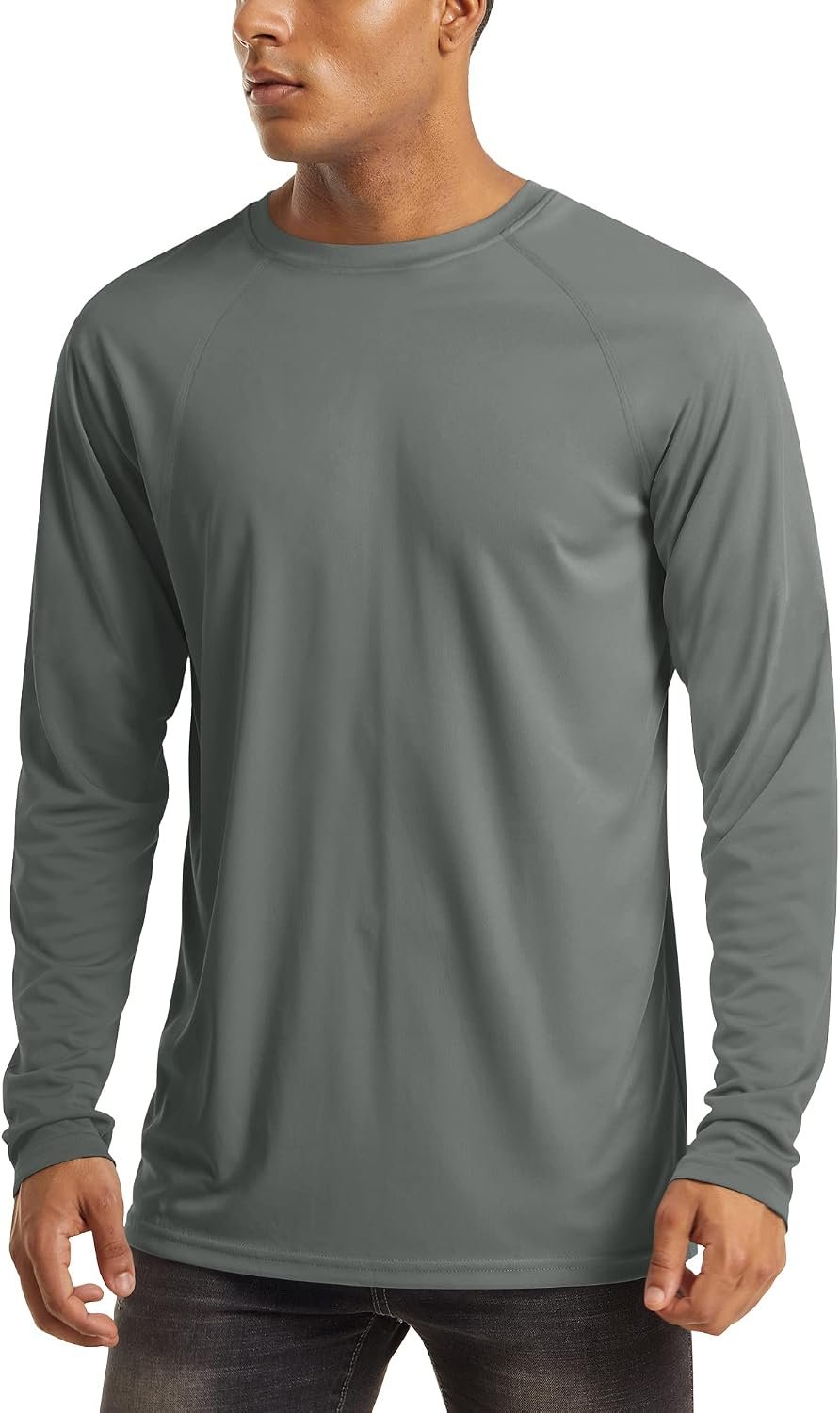 MAGCOMSEN Men’s Long Sleeve Shirts UPF 50+ UV Sun Protection Athletic Shirts for Hiking Running Workout Rash Guard