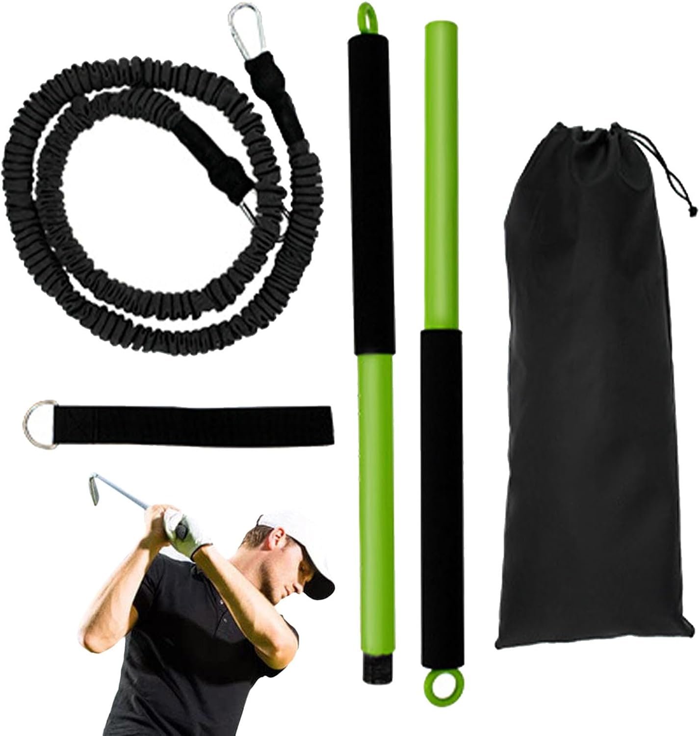 Golf Swing Training Band Strength Balance Golfer Workout Equipment