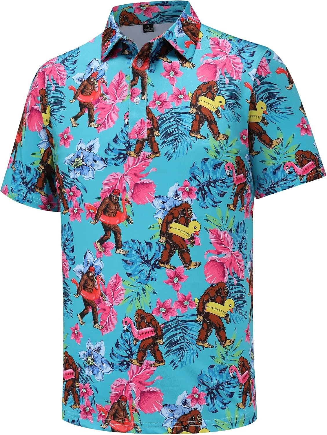 Funny Golf Shirts for Men Short Sleeve Casual Performance Polo Shirts