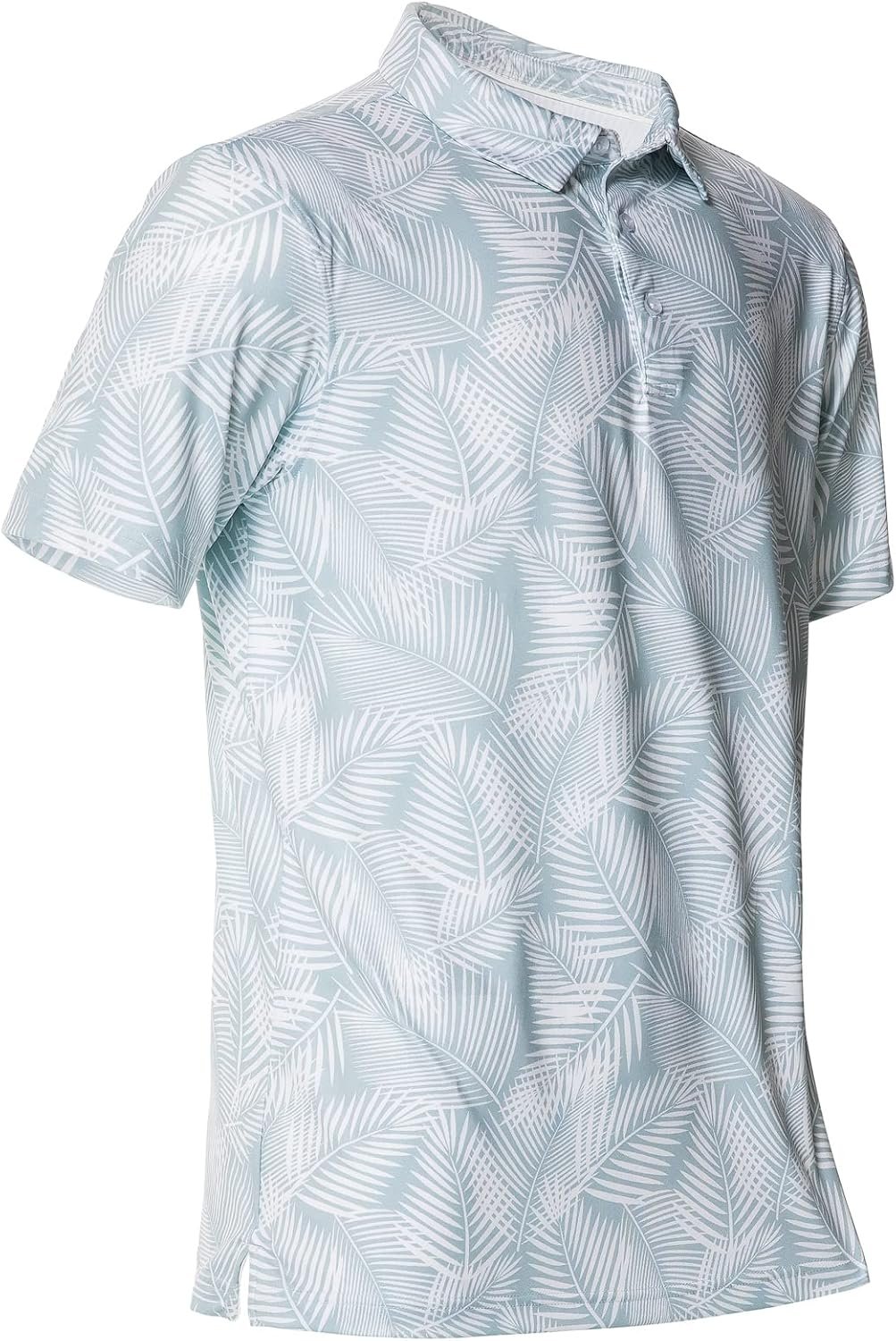 Men’s Golf Polo Shirts Print Short Sleeve Dry Fit Collared Shirt
